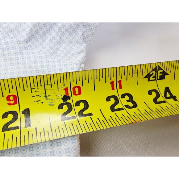 Uniqlo Size Medium Mens White Teal Blue Pattern Long Sleeve Cotton Pocket Shirt - Picture 3 of 10